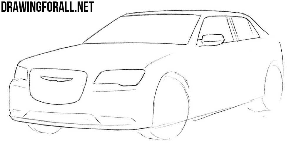 learn to draw a Chrysler 300c
