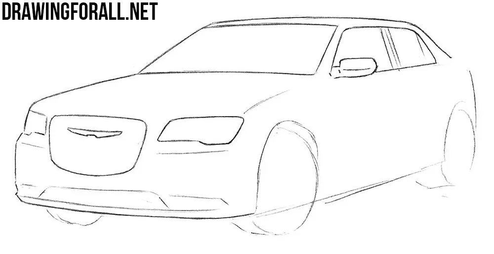 learn to draw a Chrysler 300c