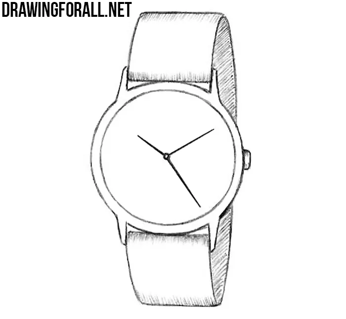 how to draw a watch