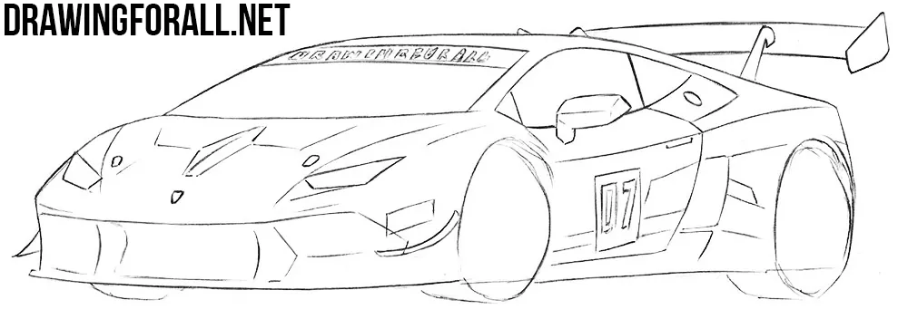 how to draw sports cars