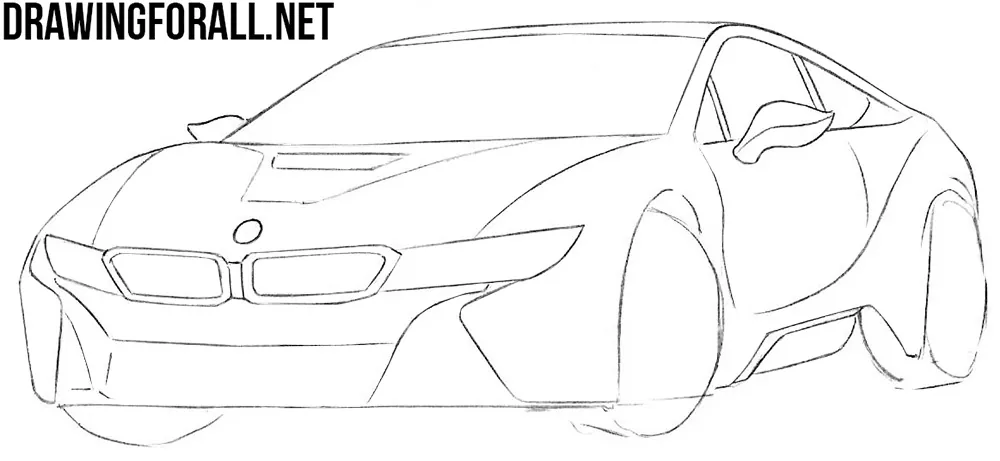 learn how to draw a bmw i8