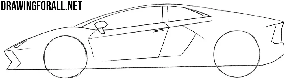 easy to draw sports cars