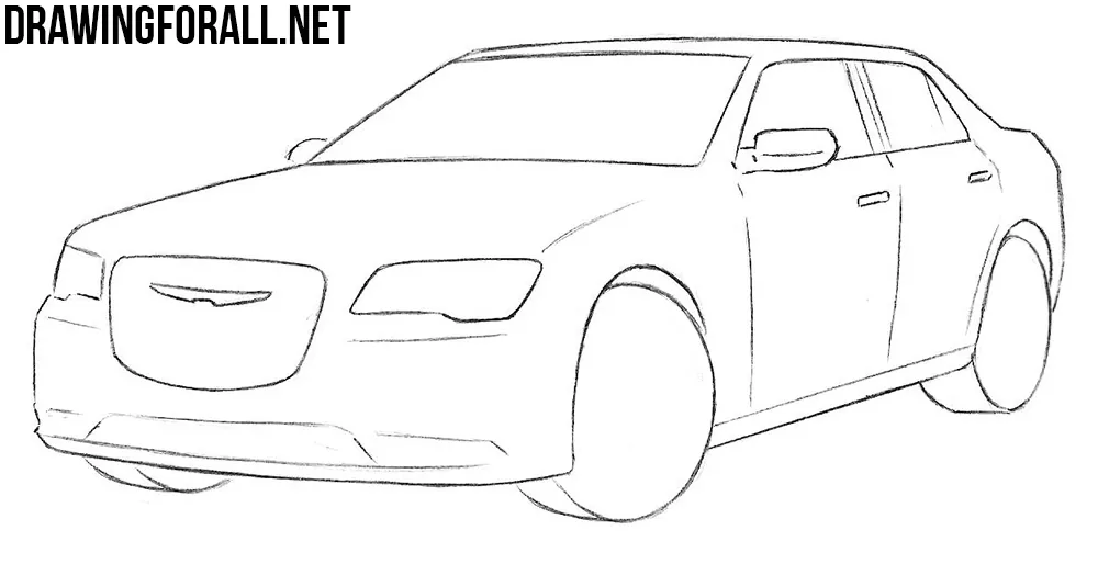 how to draw a Chrysler car
