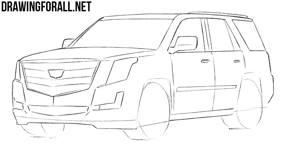 how to draw a car