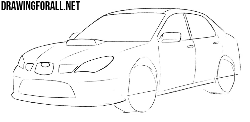 learn to draw a subaru