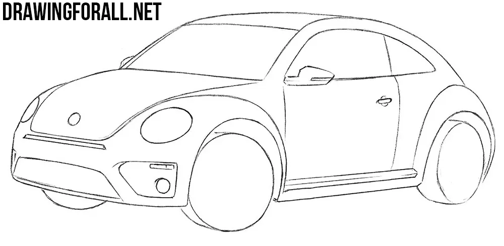 learn to draw a volkswagen