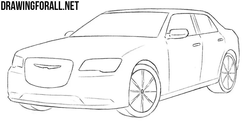 how to draw a Chrysler 300c