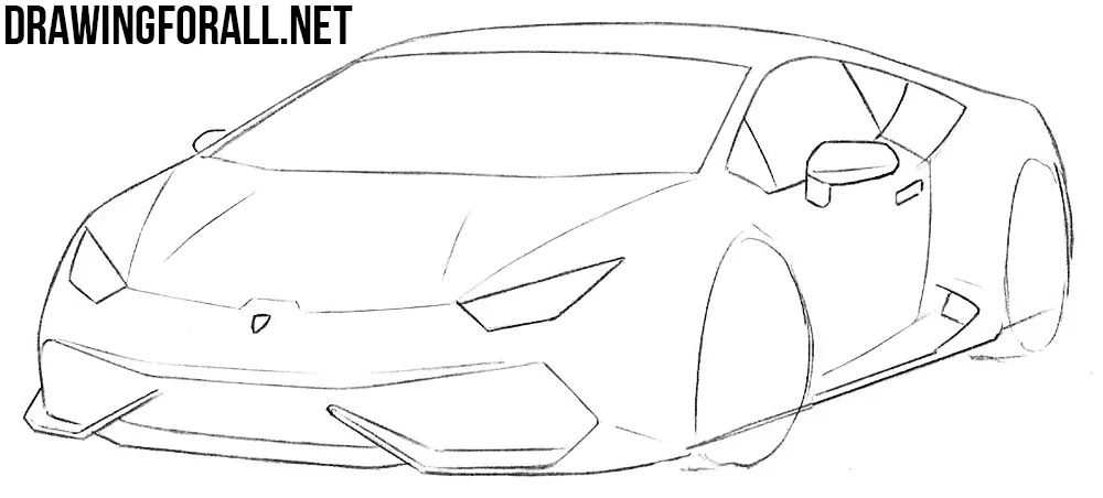 how to draw a lamborghini