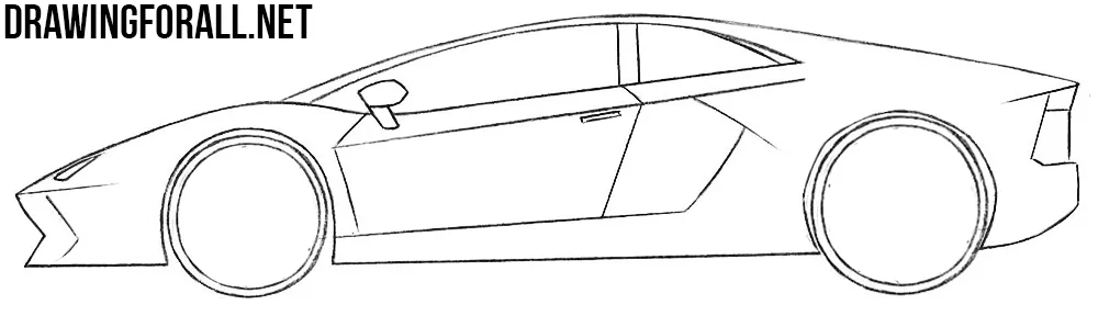 how to draw a sports car step by step