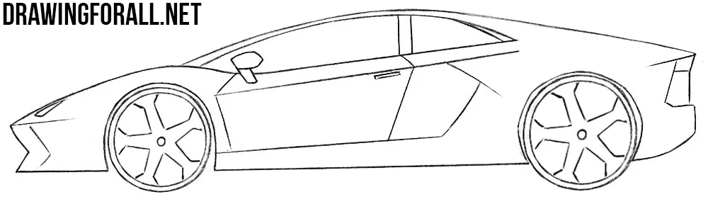 easy to draw sports cars