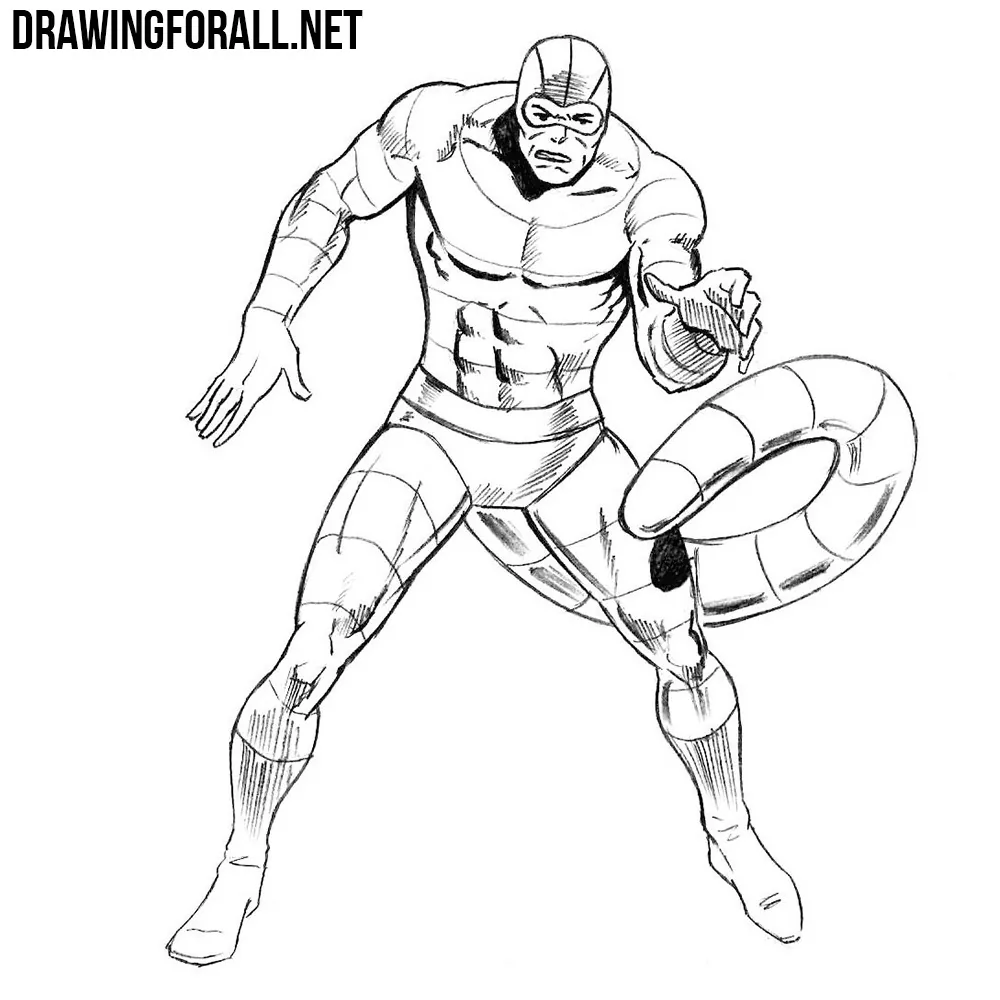 how to draw Scorpion from marvel