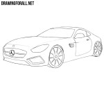 How to Draw a Mercedes-AMG GT
