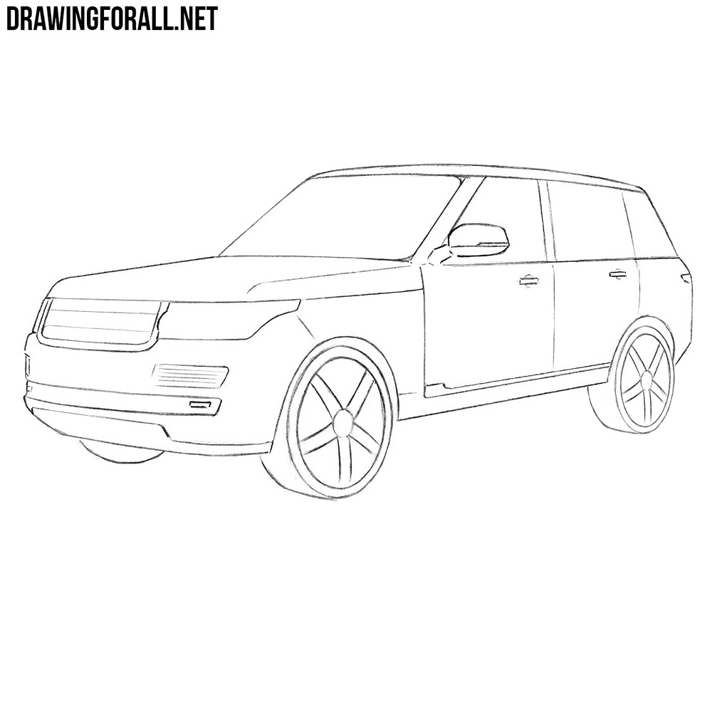 Range Rover L405 Sketch' Sticker | Spreadshirt
