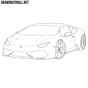 how to draw a sports car step by step