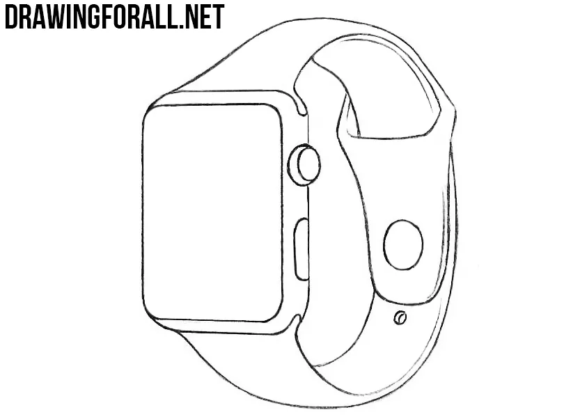 how to draw an Apple Watch