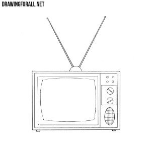 How to Draw an Old Style TV