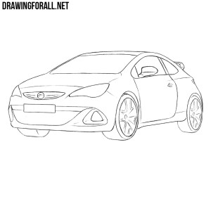 How to Draw an Opel Astra OPC