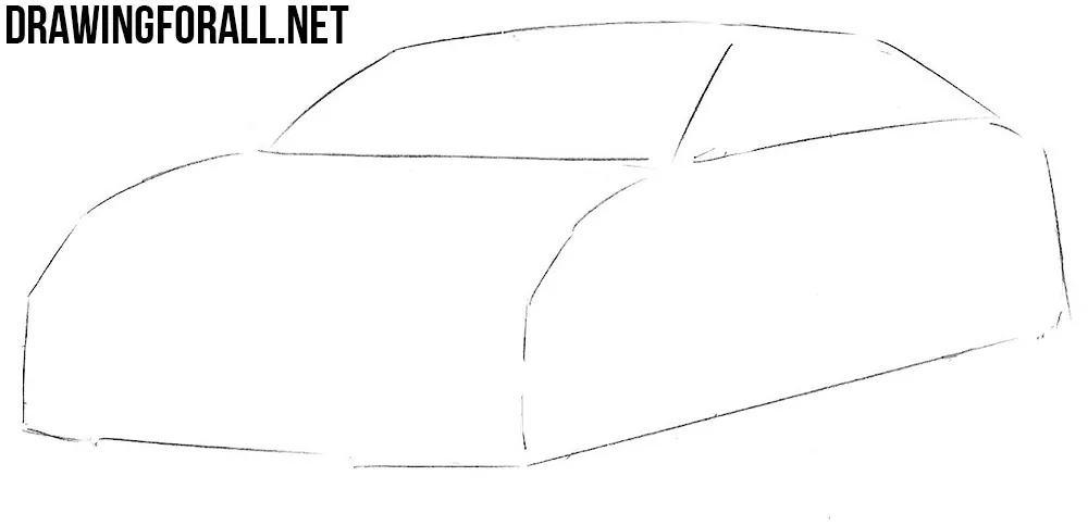 how to draw a Honda civic