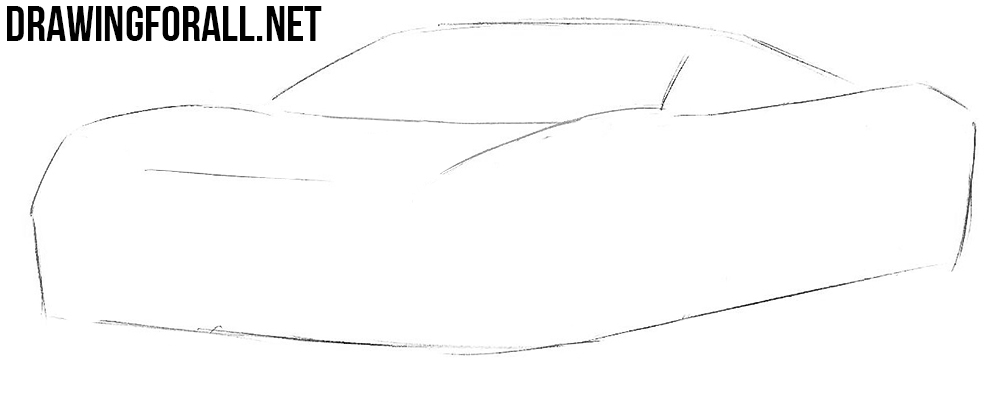 how to draw a new ford supercar