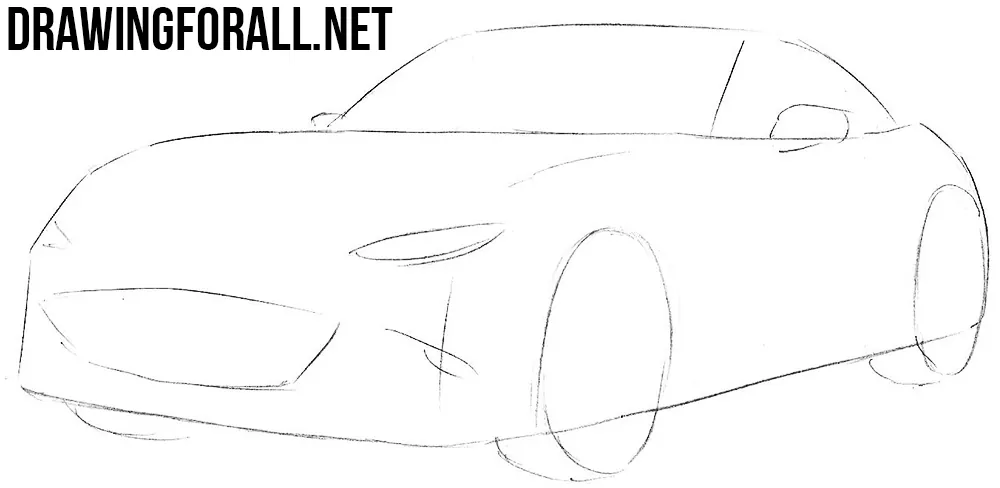 how to draw a Miata