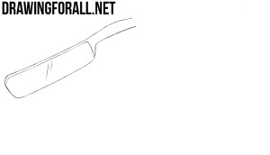 Open Straight Razor Drawing How to Draw a Straight Razor