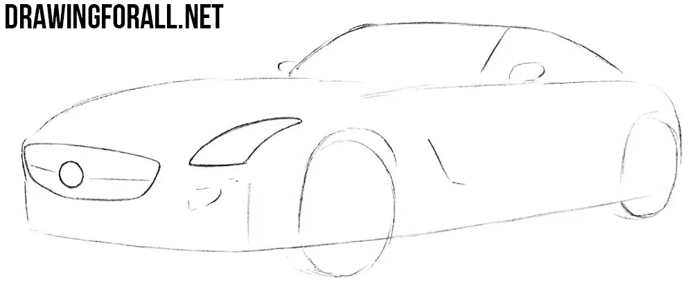 how to draw a mercedes sls