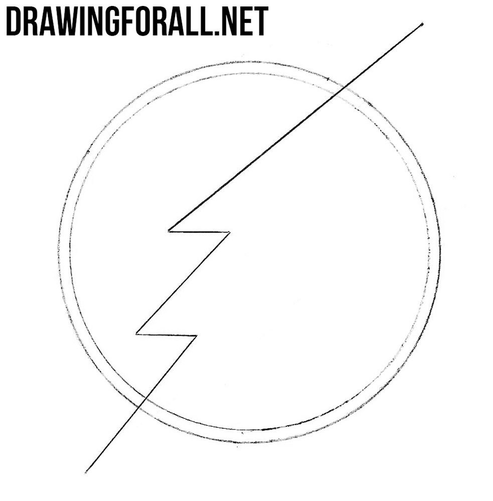 how to draw flash sign