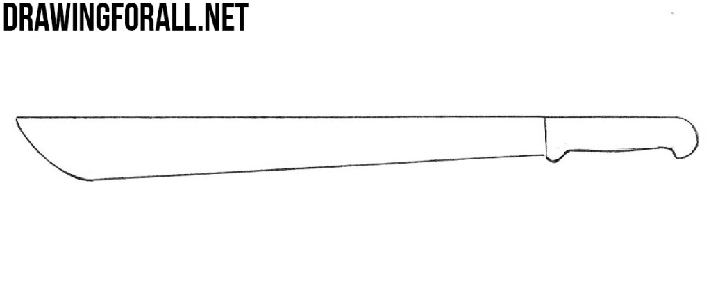 machete drawing tutorial