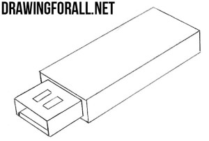 Drawing Usb Layout How to Draw a USB Flash Drive