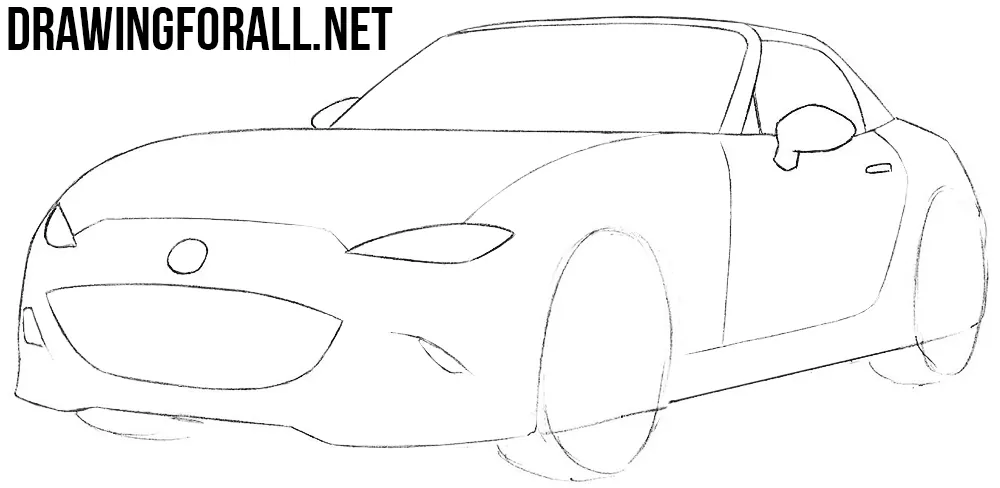 how to draw a Mazda
