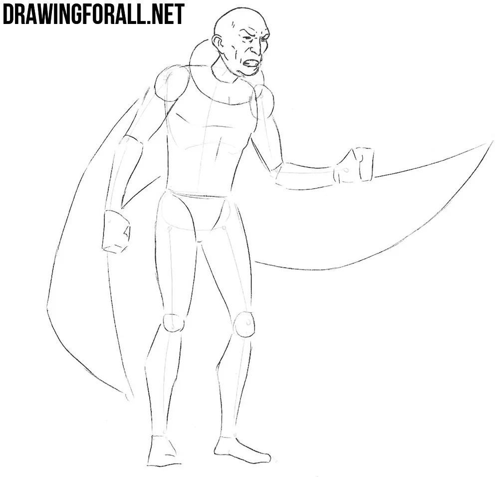 vulture from marvel drawing tutorial