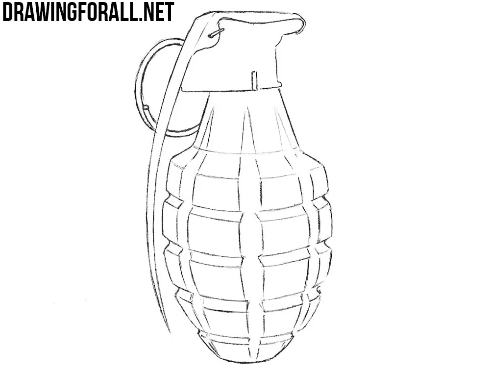 grenade drawing
