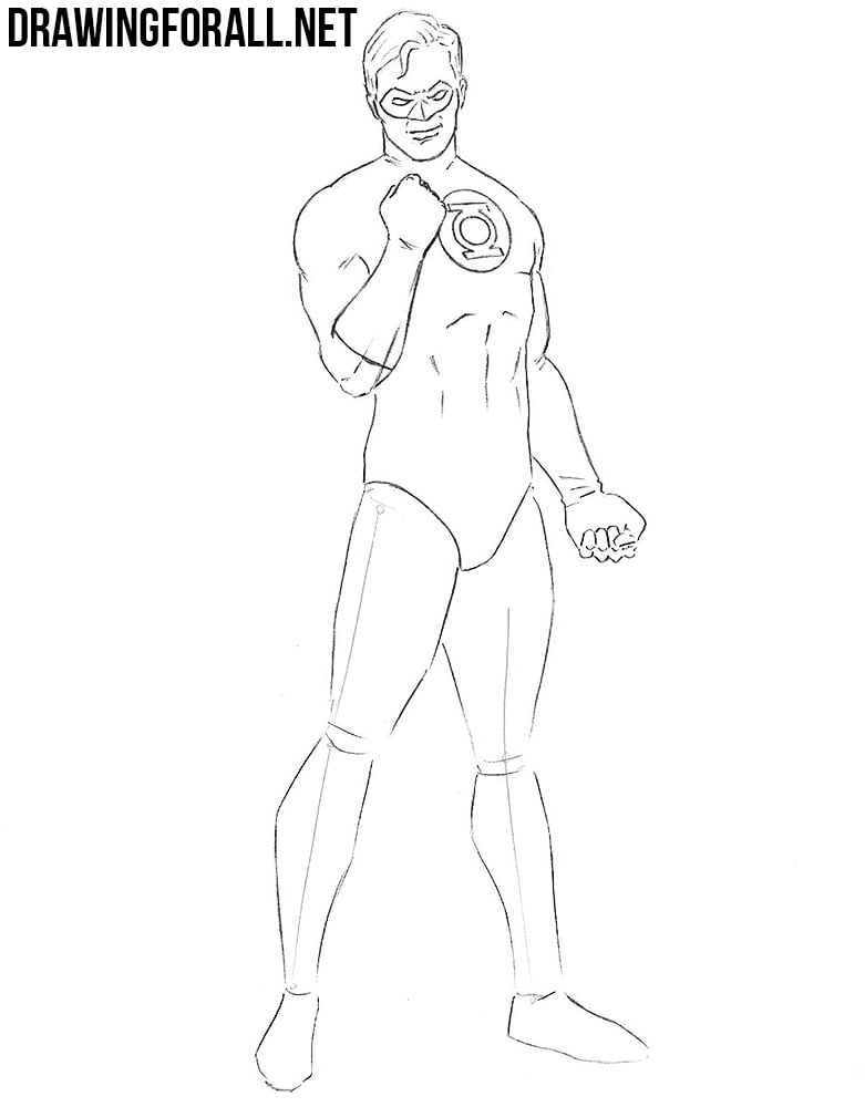 learn to draw Green Lantern