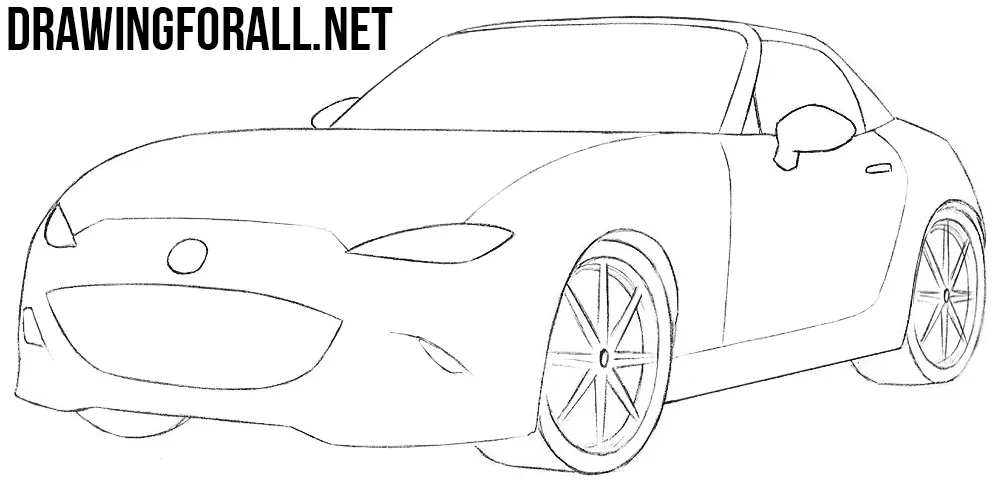 how to draw a Miata