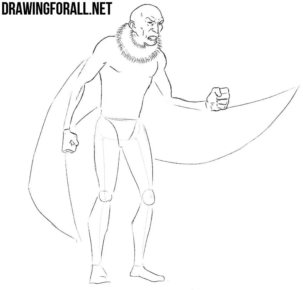 how to draw vulture from marvel