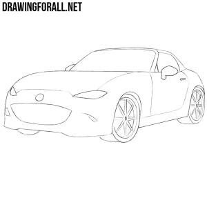 how to draw a Miata