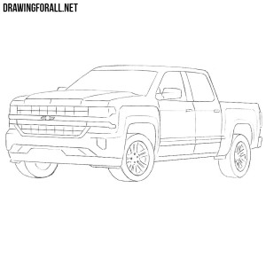 How to Draw a Chevy Silverado