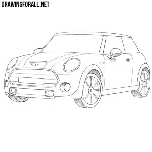 how to draw a mini cooper