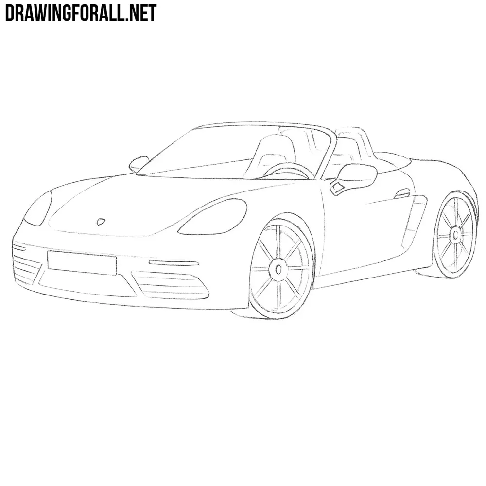 How to Draw a Porsche Boxster