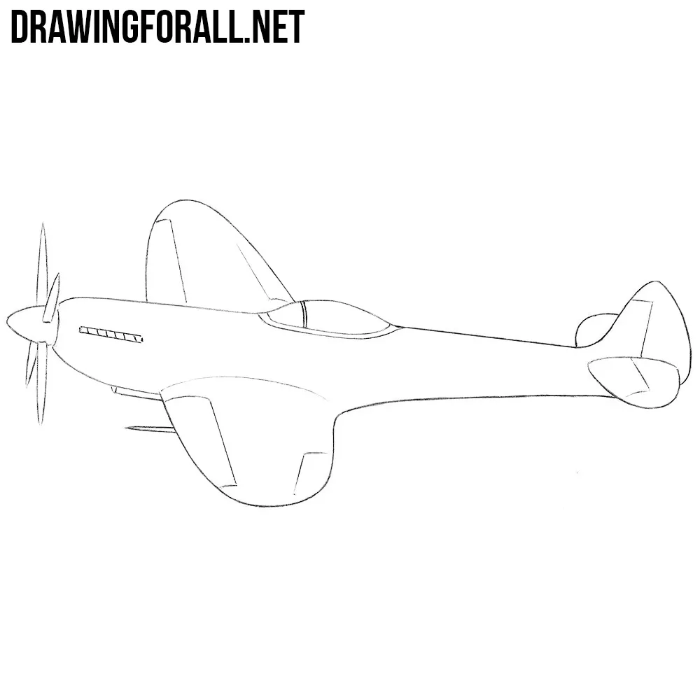 How to Draw a WW2 Fighter Plane