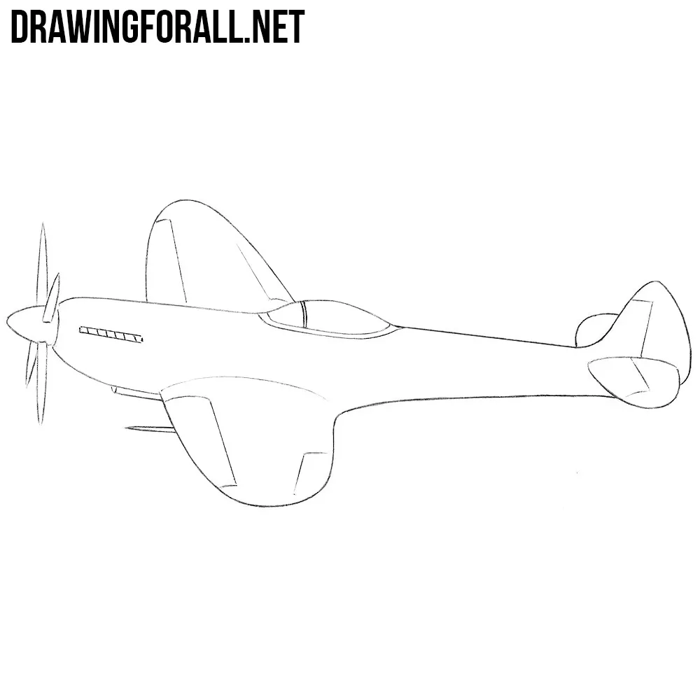 Sketch of the big plane Sketch of the big passenger plane  CanStock