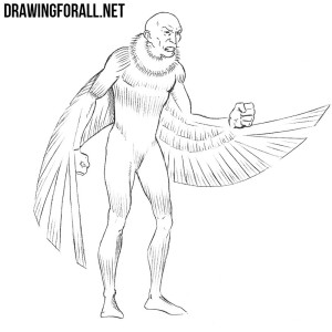 how to draw vulture from marvel