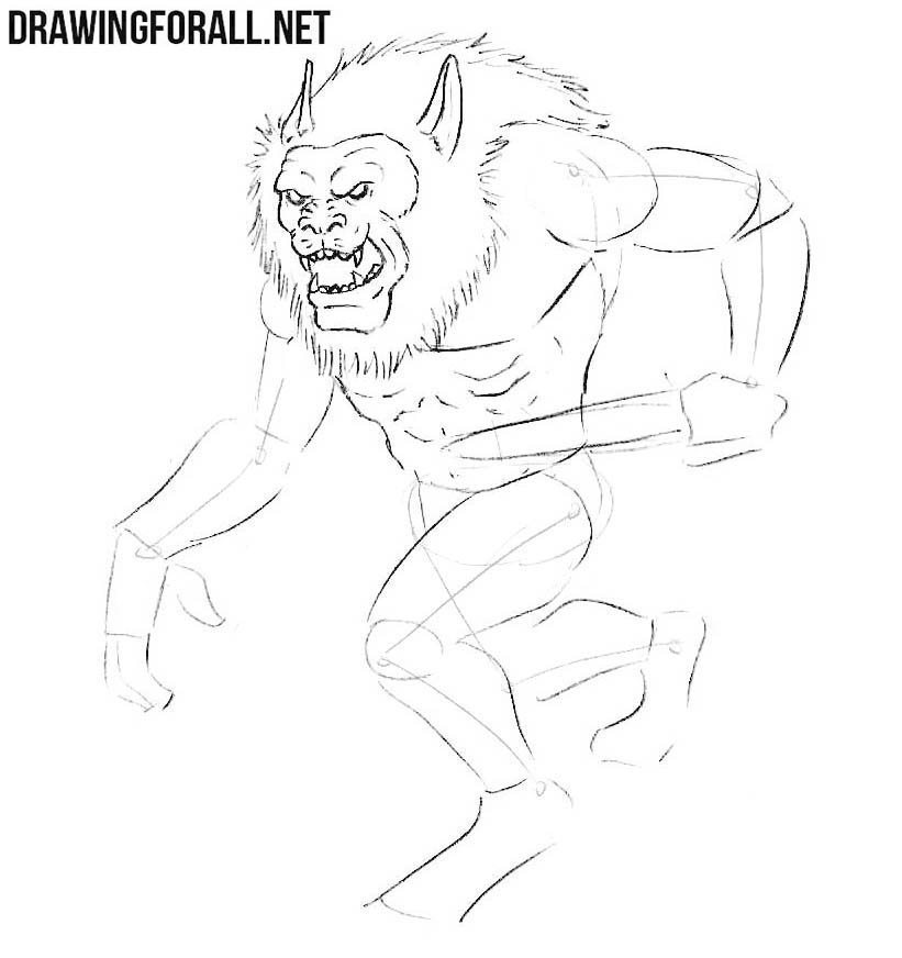 How to draw Gibberling from from dnd