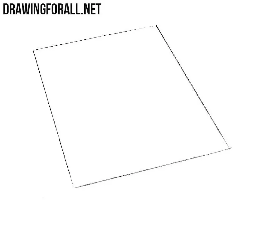 how to draw a closed book