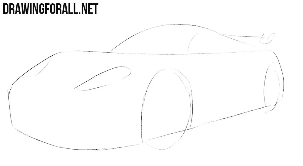 How to Draw a Cartoon Sports Car