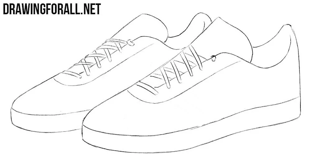 How to Draw a Sneakers Easy | Sneakers drawing, Fashion illustration  sketches dresses, Shoes drawing