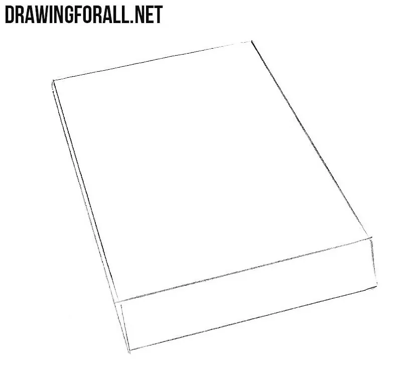 how to draw a closed book