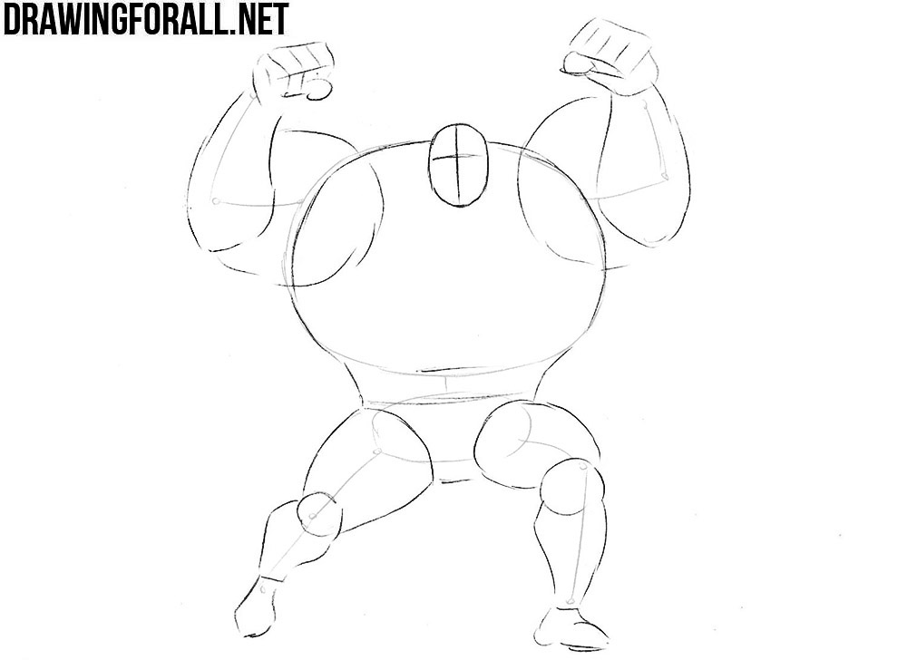 How to draw Strong Guy from marvel
