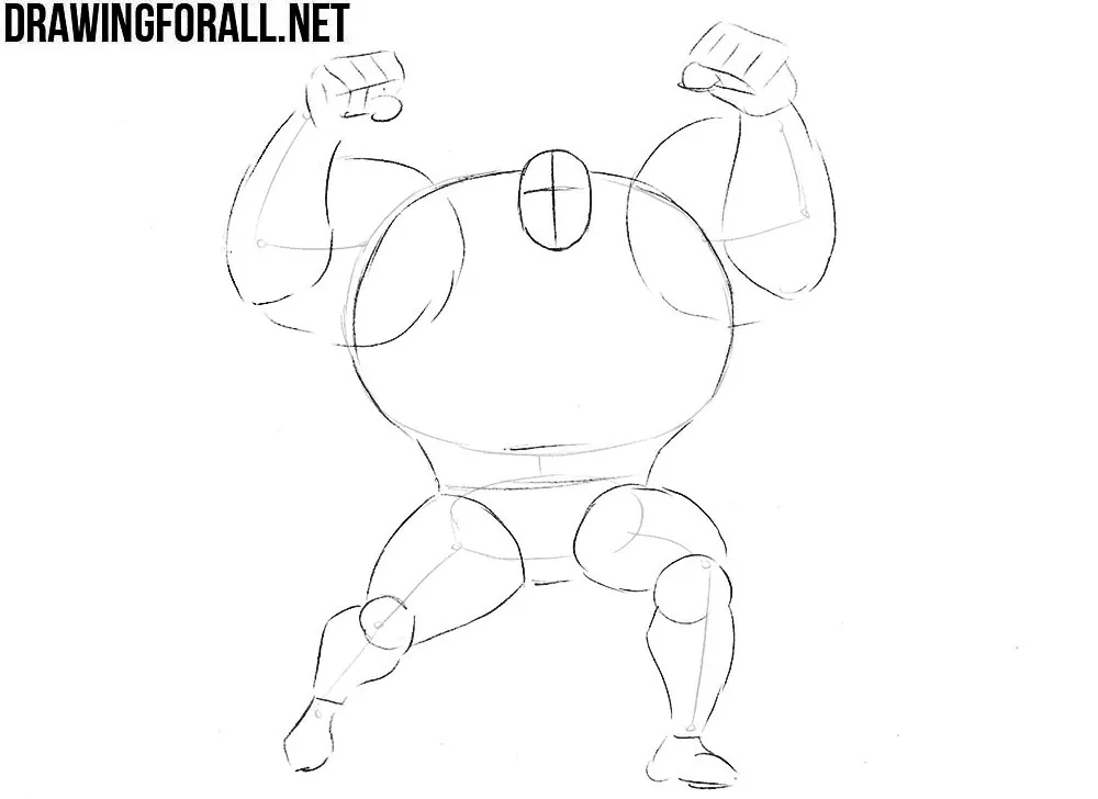Strong man drawing discount