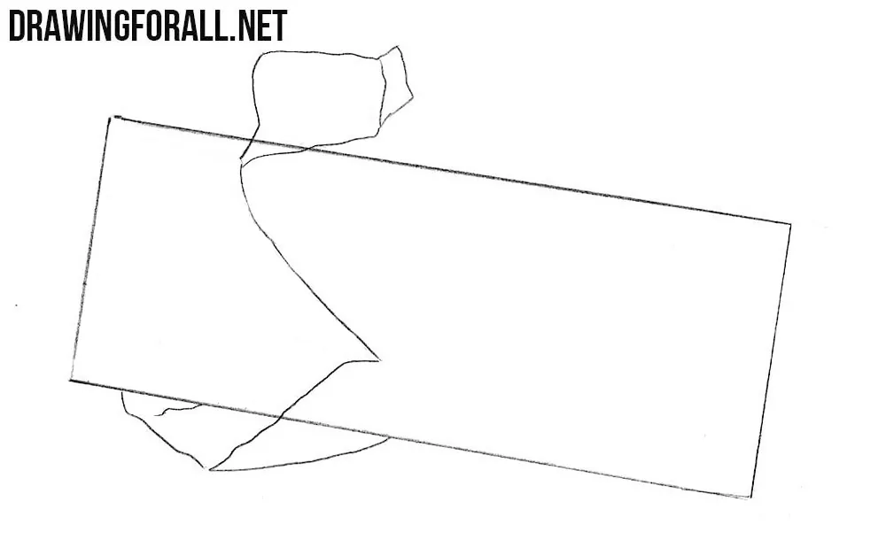 how to draw a chocolate bar step by step